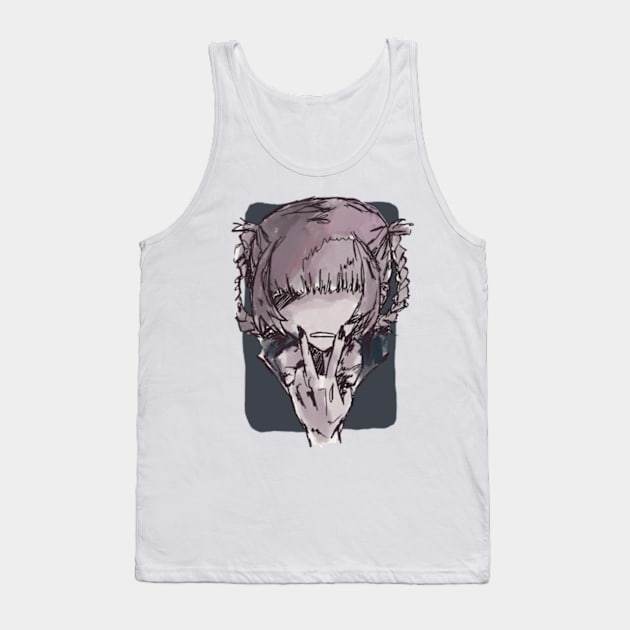 Call of the night Faceless Nazuna nanakusa in a watercolor art design Tank Top by Animangapoi